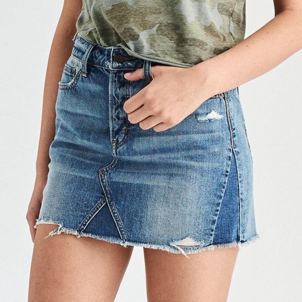 AEO denim skirt